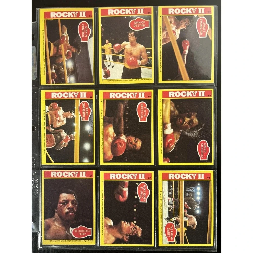 1979 Topps Rocky II 2 Complete 99 Card Trading Card Set NM Vintage Rare Stallone